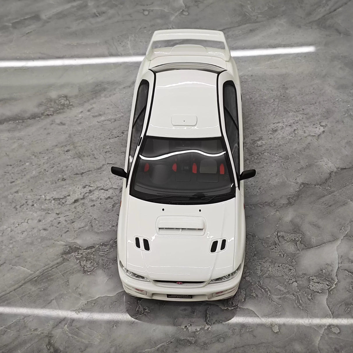 OTTO Subaru 1998 Impreza WRX STI Versão White 1:18 – Resina de Modelo de Resina de Coleção