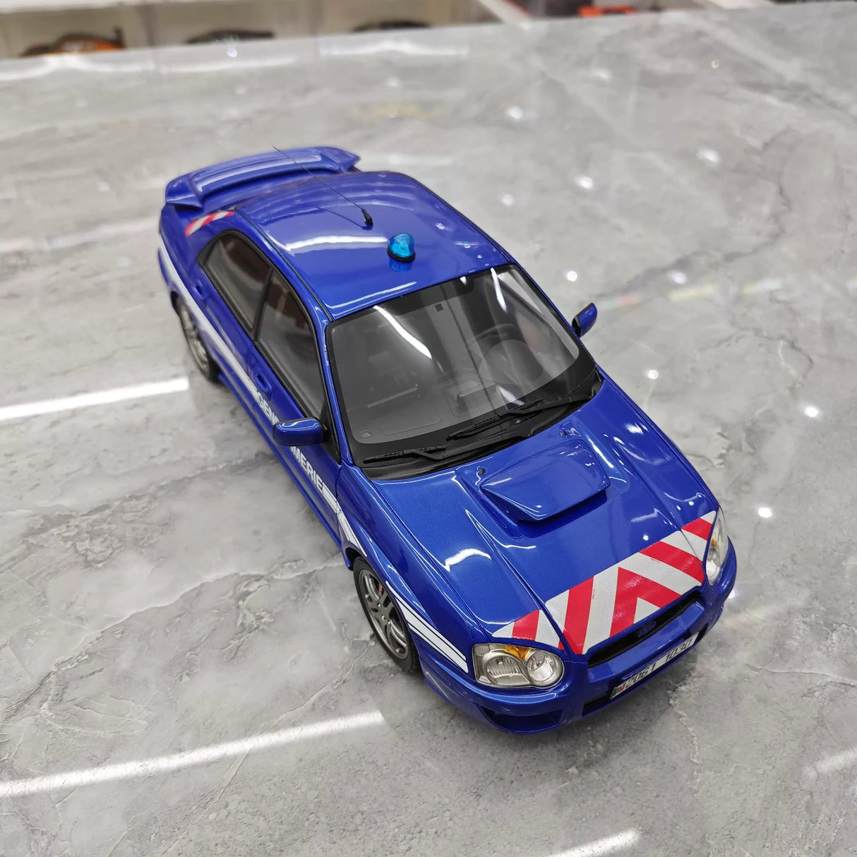OTTO Subaru 2004 Impreza WRX STI Gendarmerie 1:18 – Resina de Modelo de Resina Colecionável