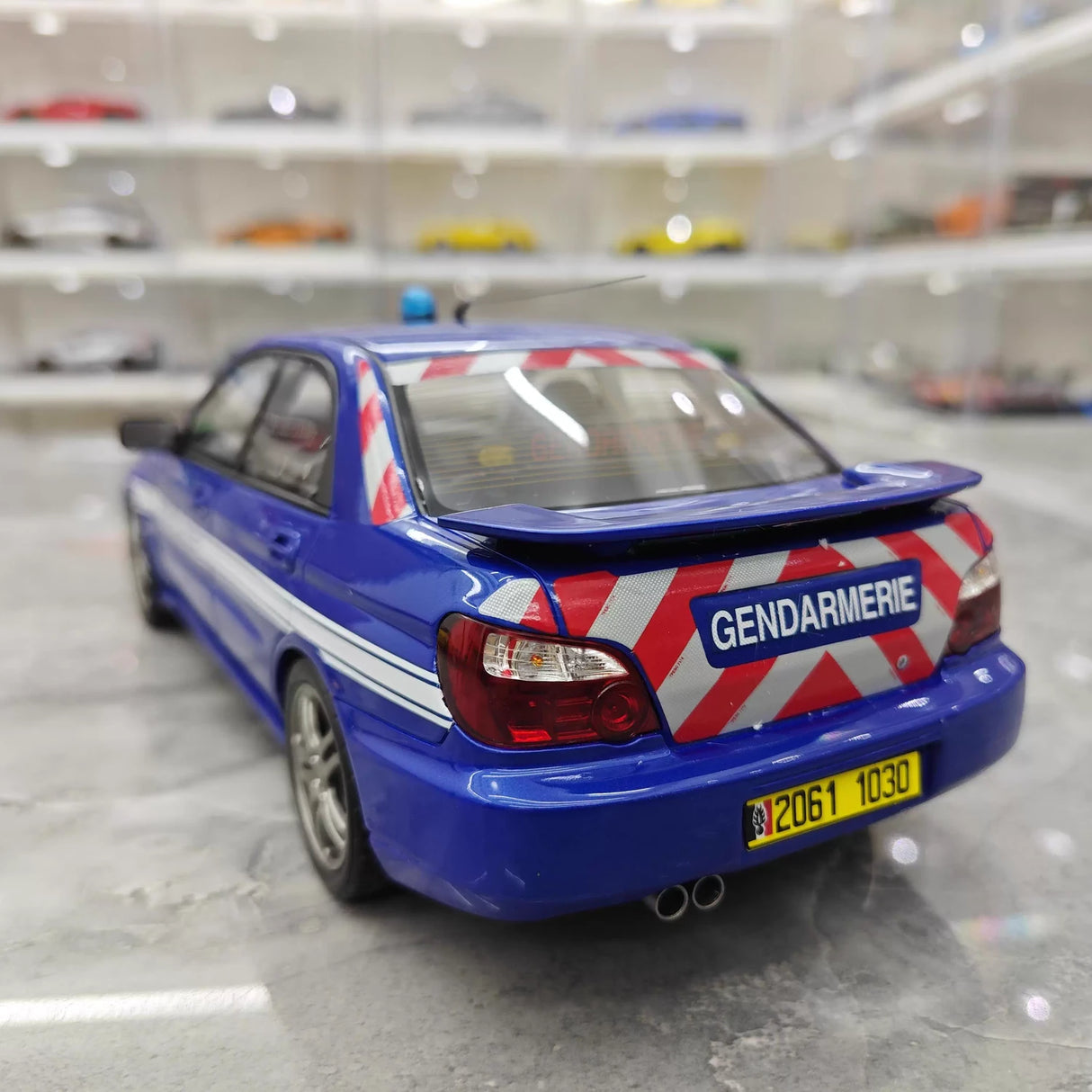 OTTO Subaru 2004 Impreza WRX STI Gendarmerie 1:18 – Resina de Modelo de Resina Colecionável