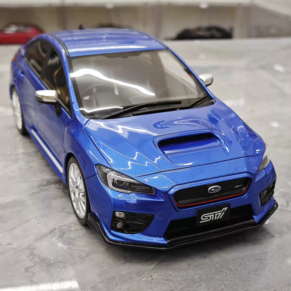 OTTO Subaru 2016 WRX STI S207 Blue 1:18 – Resina de Modelo de Resina de Colecionável