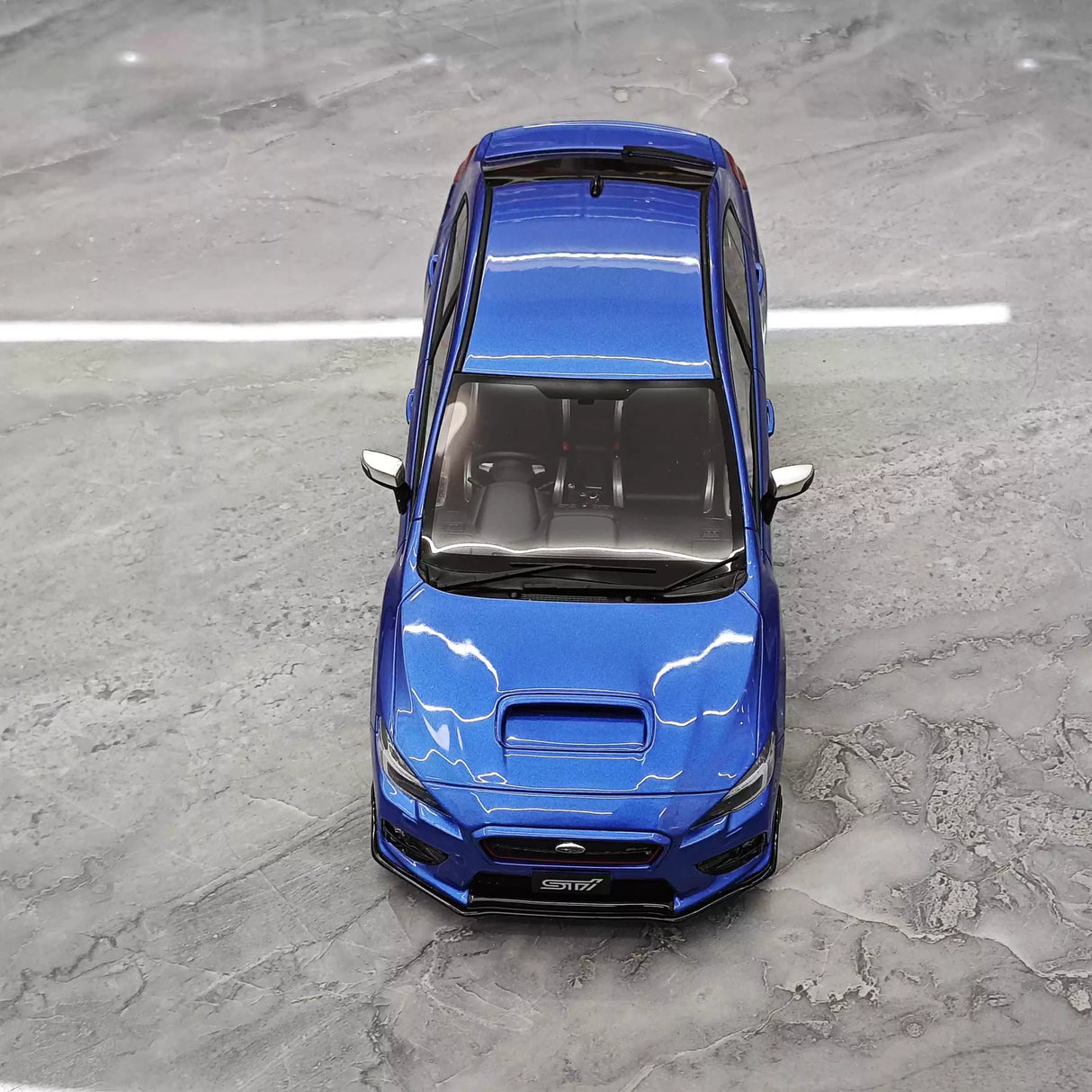 OTTO Subaru 2016 WRX STI S207 Blue 1:18 – Resina de Modelo de Resina de Colecionável