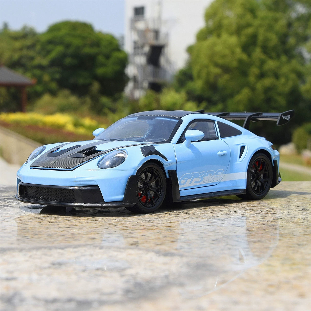 Porsche 2023 911 GT3 RS 블루 1:24 – 다이캐스트 디스플레이 모델 다이캐스트