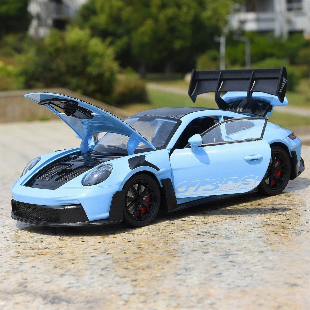 Porsche 2023 911 GT3 RS 블루 1:24 – 다이캐스트 디스플레이 모델 다이캐스트