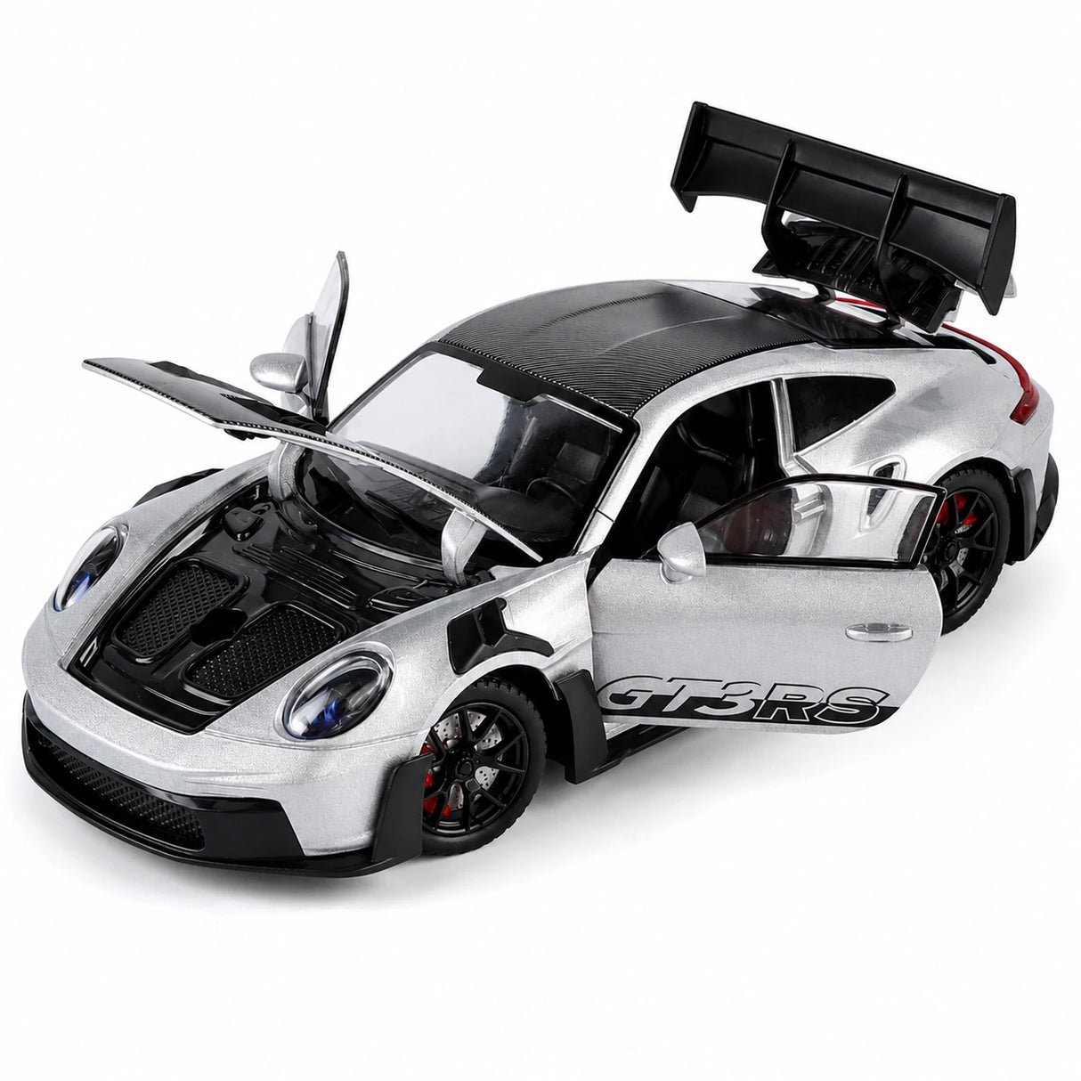 Porsche 2023 911 GT3 RS zilver 1:24 – diecast displaymodel