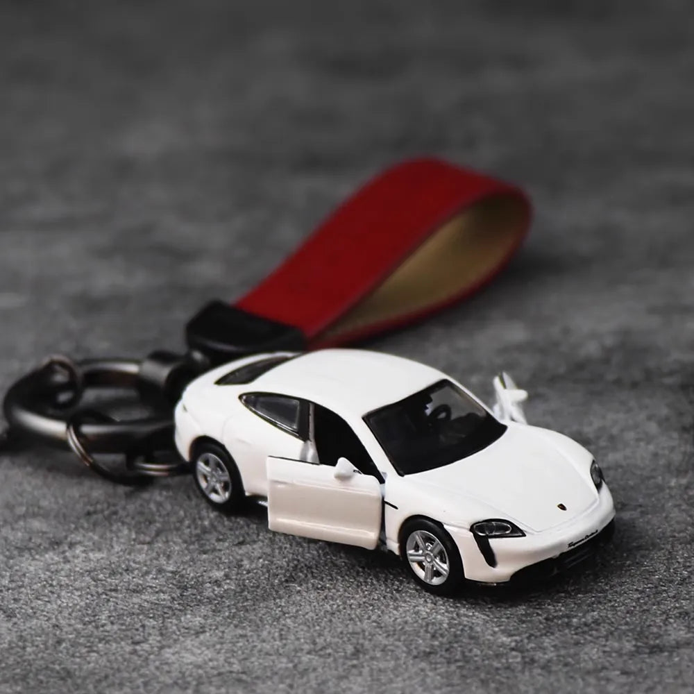 Porsche Taycan Turbo Keychain 1:64 Model Car Keychain