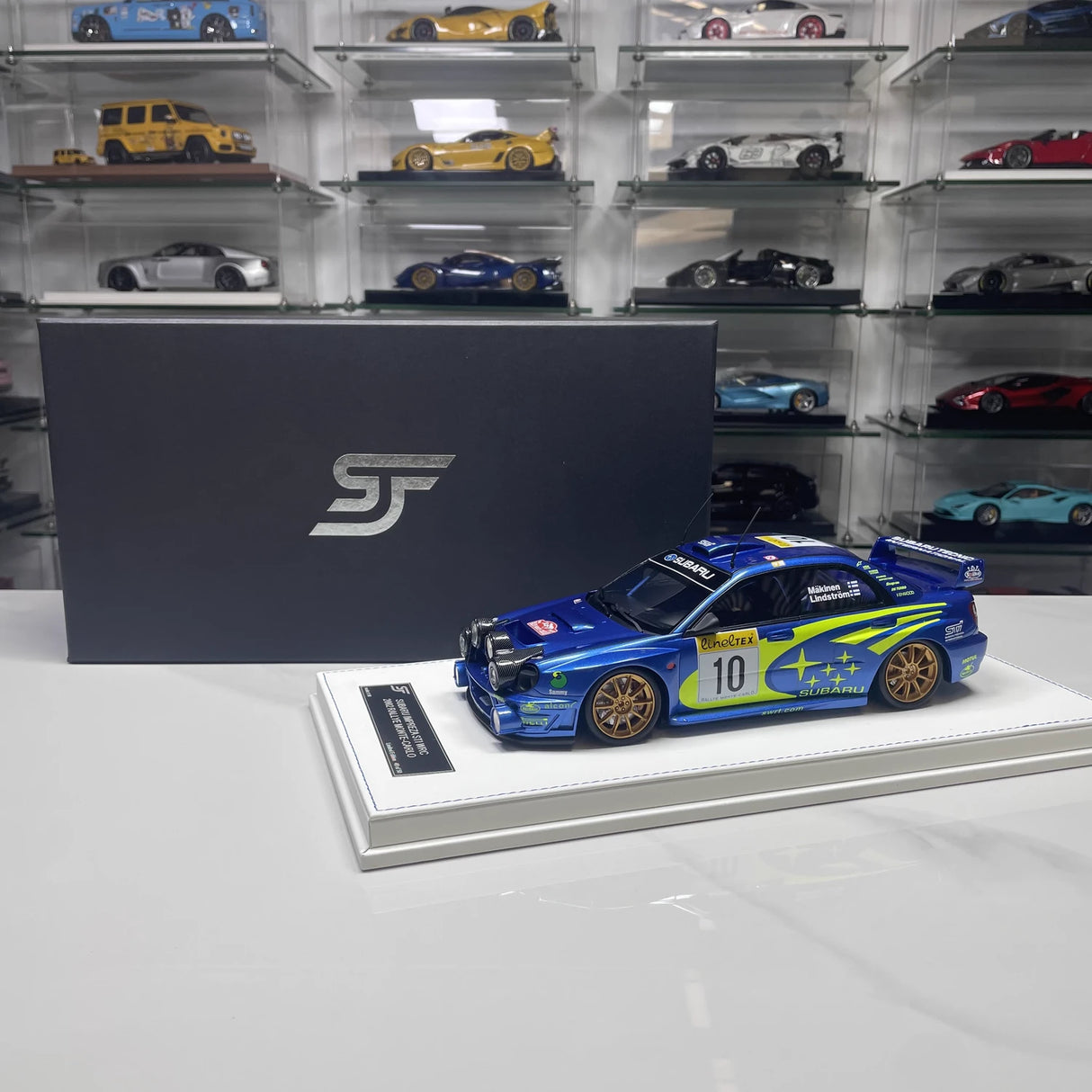 Subaru 2002 Impreza STI WRC #10 Modelo de colecionáveis em resina 1:18 por SJF - ver 9