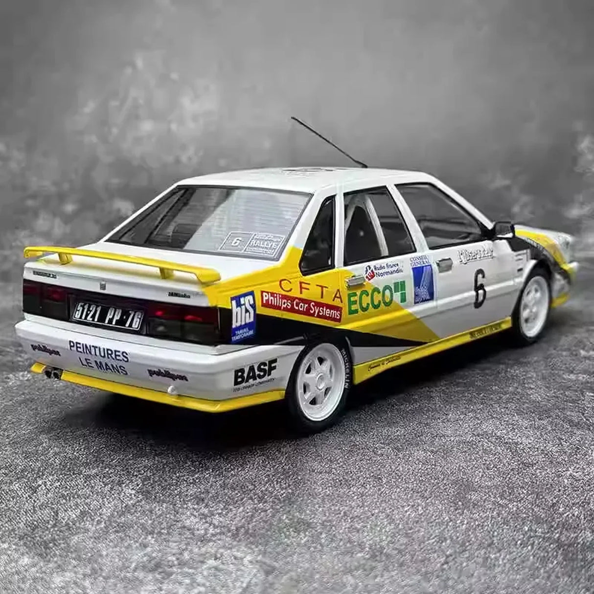 Renault 1990 21 Turbo Rally Car #6 1:18 modelo colecionável em fundido da Solido - ver 7