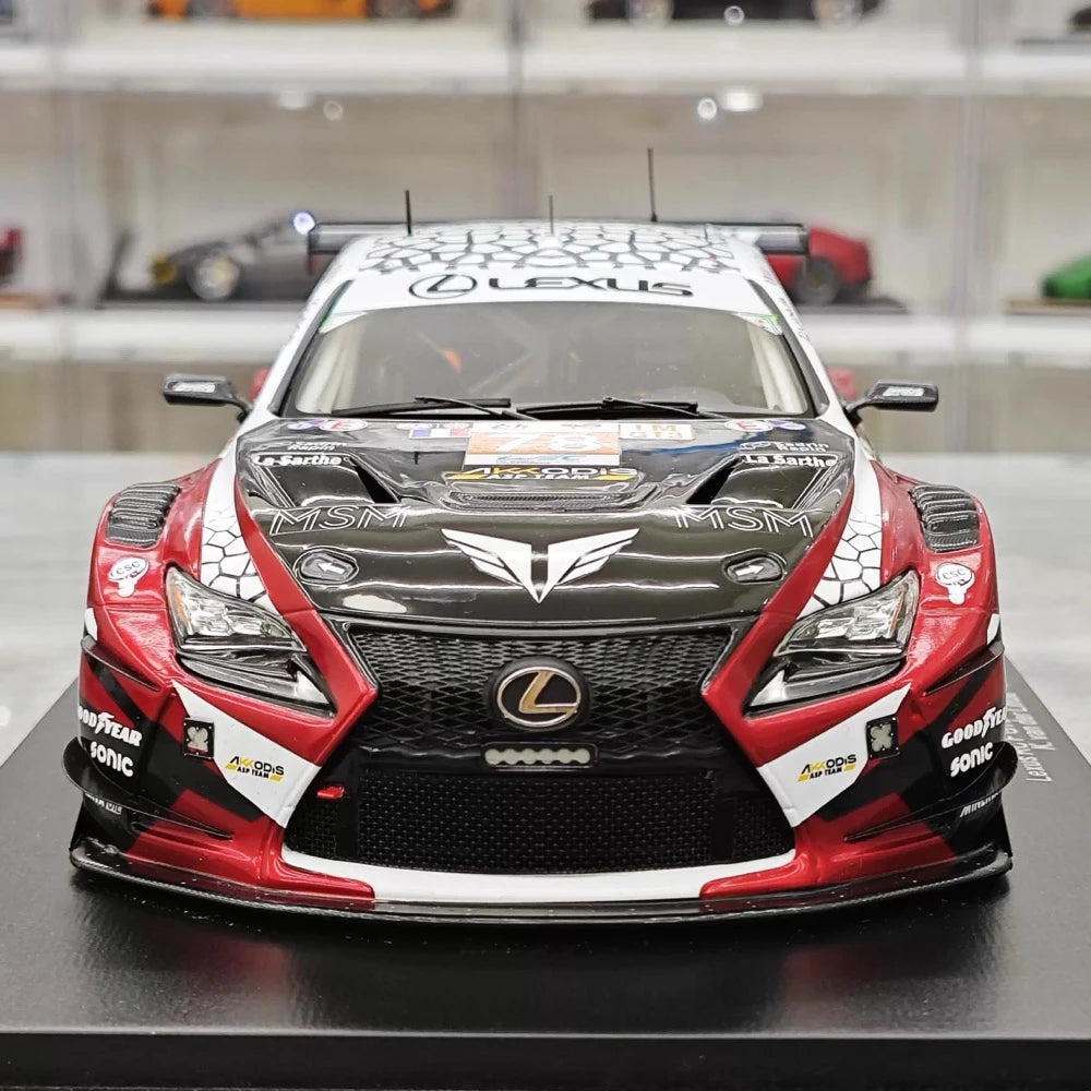 Lexus 2024 RC F GT3 #78 1:18 kolekcjonerski model żywicy Le Mans autorstwa Spark - widok 1