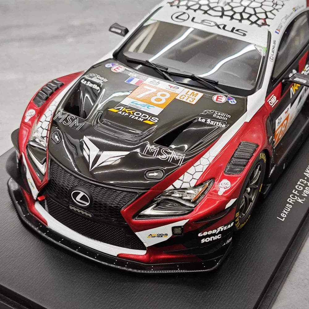 Lexus 2024 RC F GT3 #78 1:18 kolekcjonerski model żywicy Le Mans autorstwa Spark - widok 11