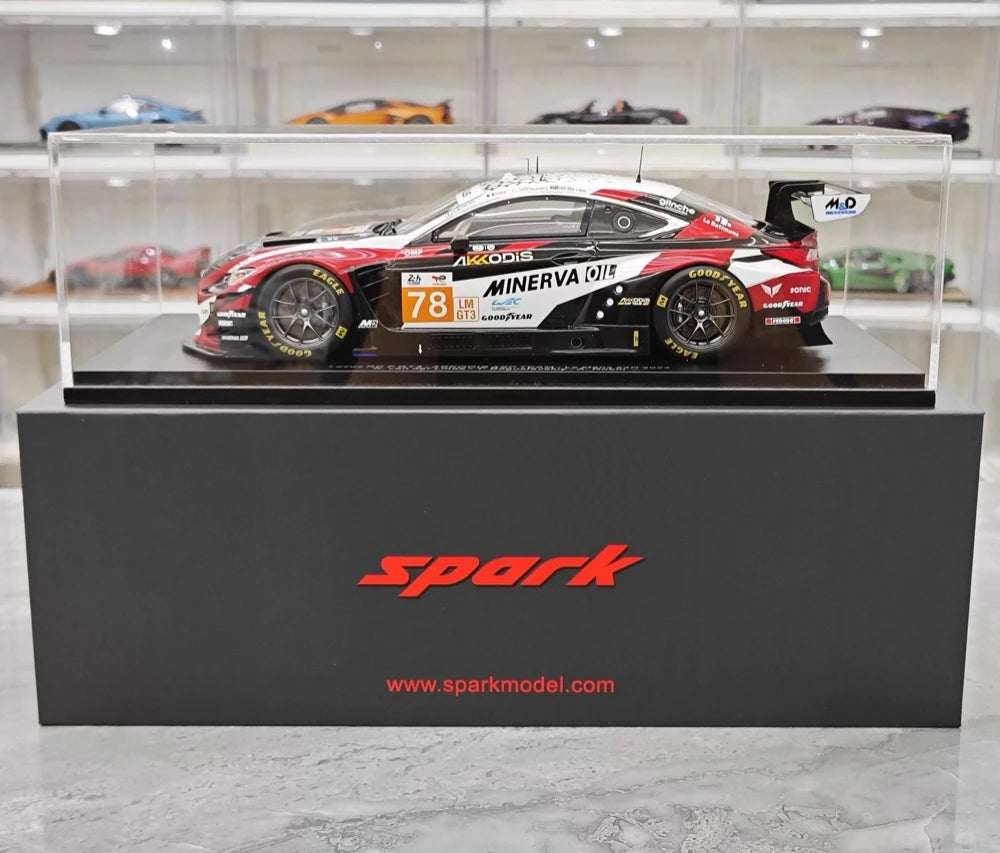 Lexus 2024 RC F GT3 #78 1:18 kolekcjonerski model żywicowy Le Mans autorstwa Spark - widok 14
