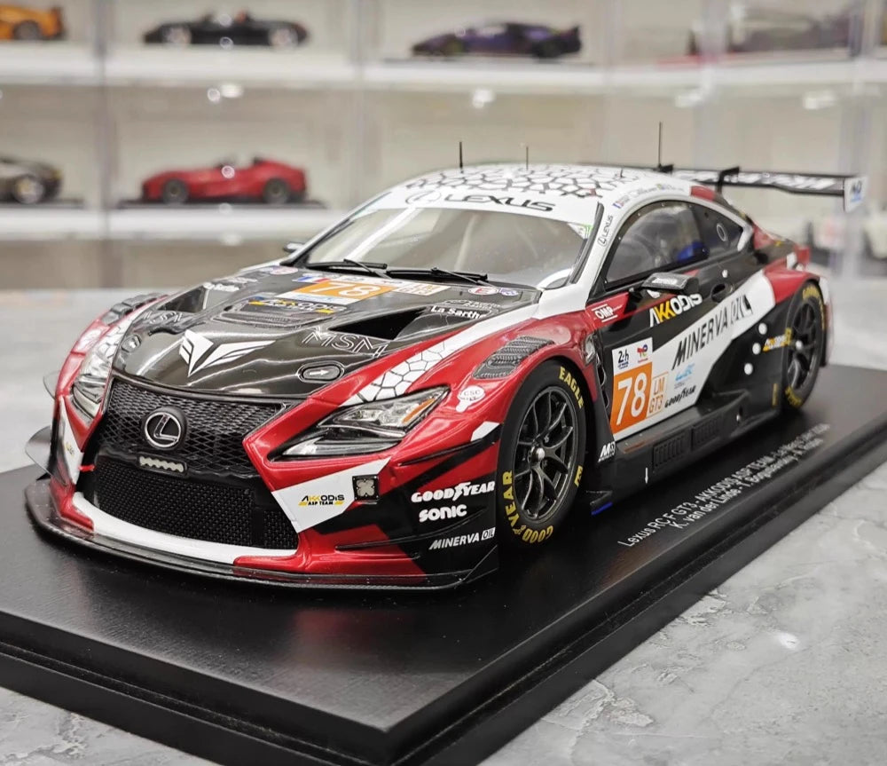 Lexus 2024 RC F GT3 #78 1:18 kolekcjonerski model żywicy Le Mans autorstwa Spark - widok 3