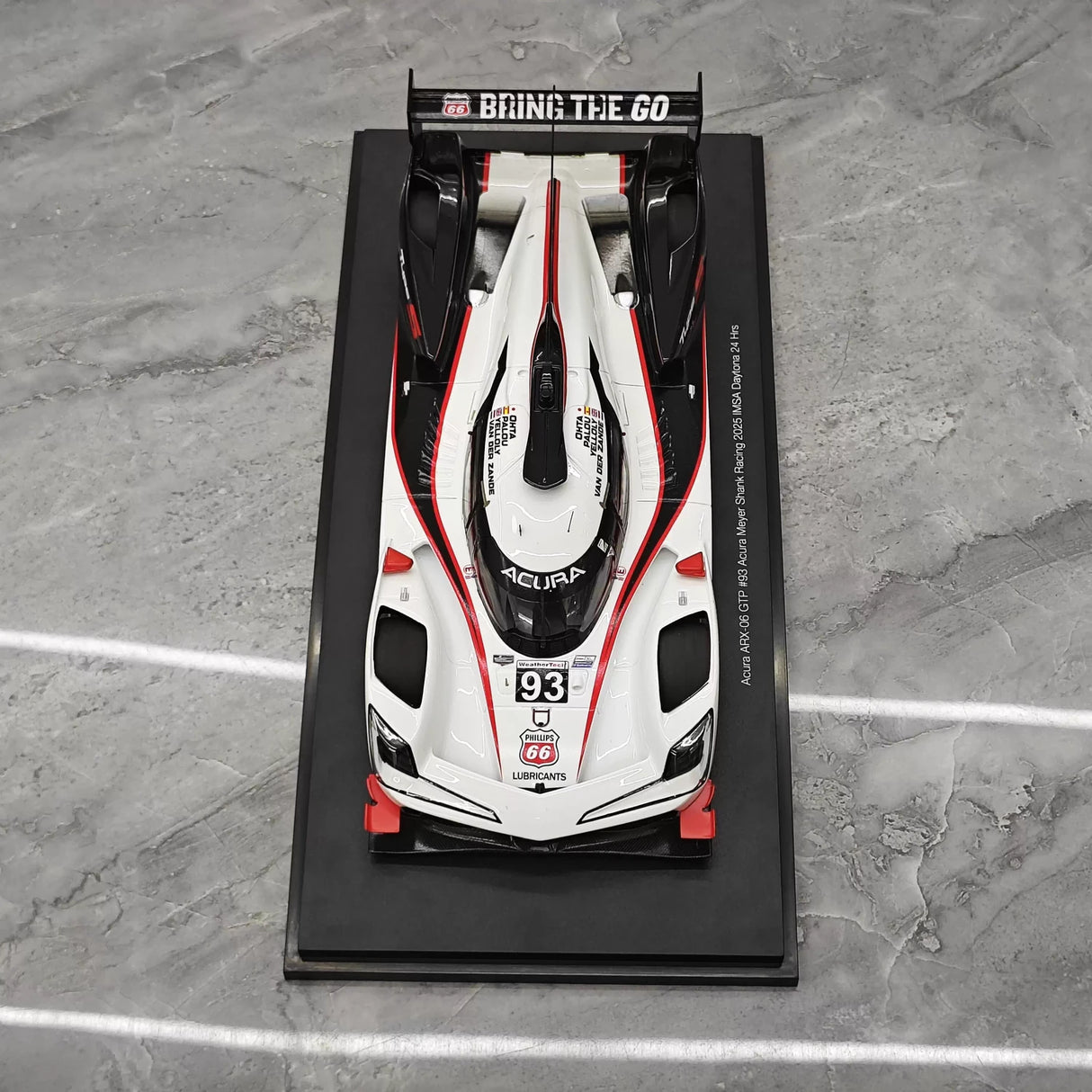 Acura 2023 ARX-06 GTP #93 Modelo colecionável de resina 1:18 por Top Speed - ver 2