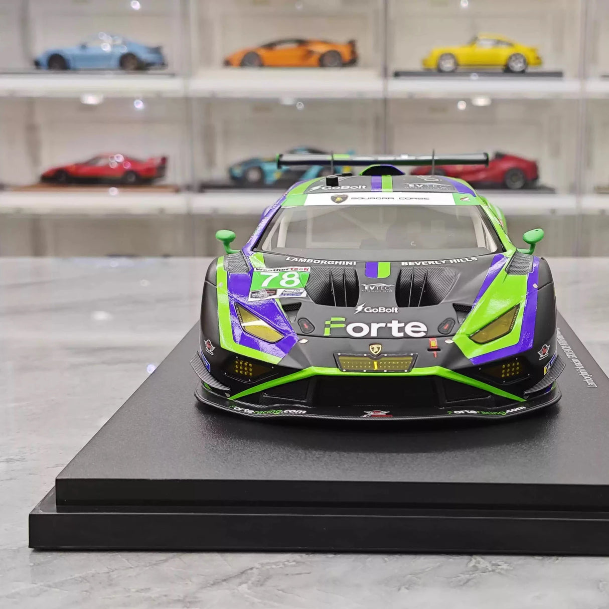 Lamborghini 2024 Huracan GT3 EVO2 #78 1:18 Le Mans resin collectible model by Top Speed - view 1