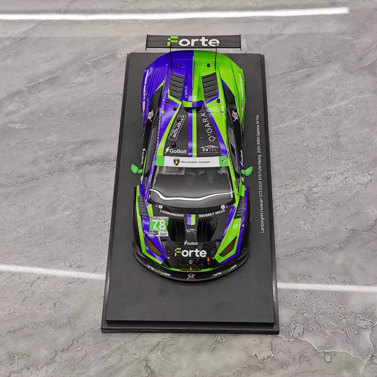 Lamborghini 2024 Huracan GT3 EVO2 #78 1:18 Le Mans resin collectible model by Top Speed - view 2