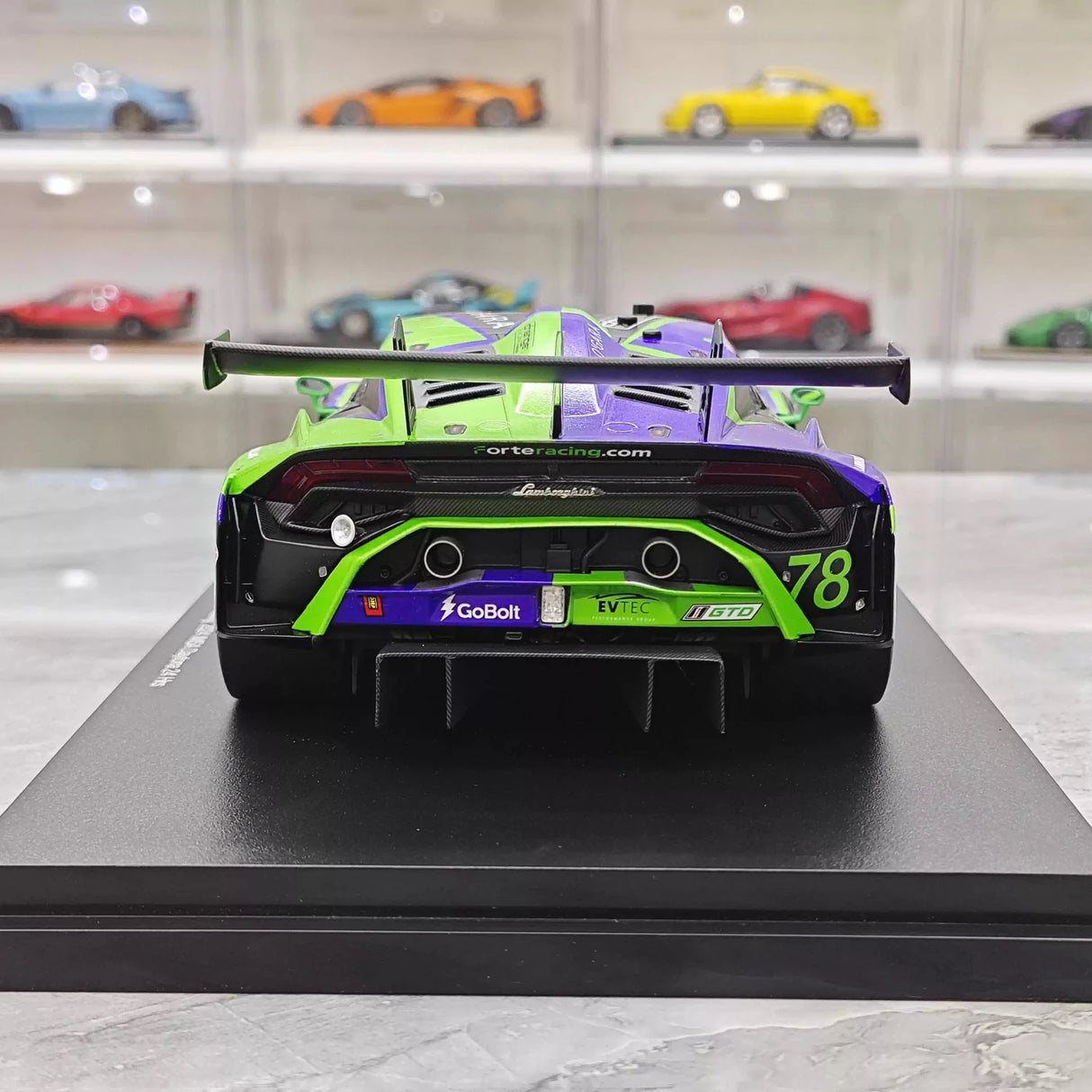 Lamborghini 2024 Huracan GT3 EVO2 #78 1:18 Le Mans resin collectible model by Top Speed - view 7