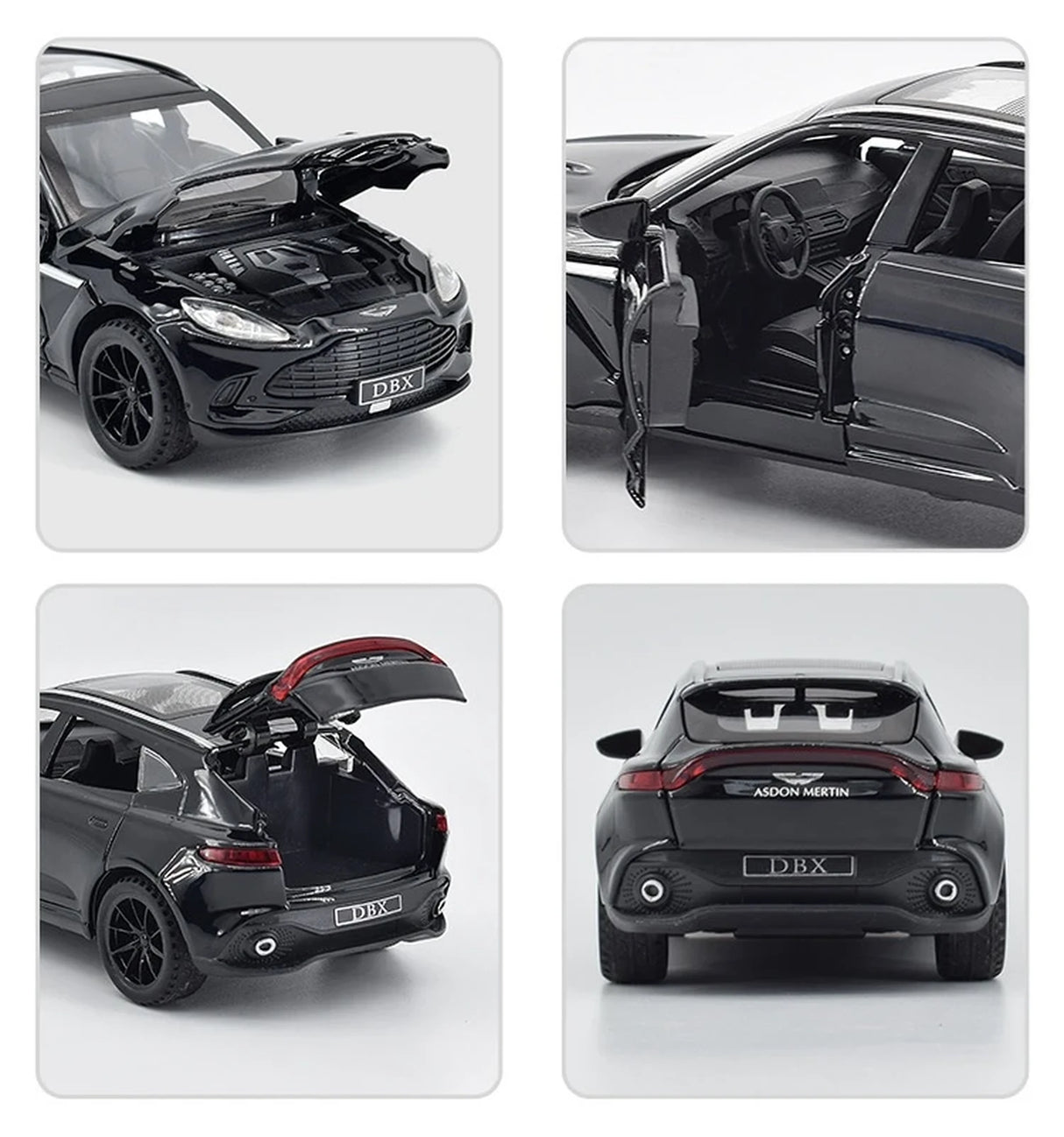 Aston Martin 2020 DBX AM8 1:32 – Modelo de Exhibición de Fundición a Presión