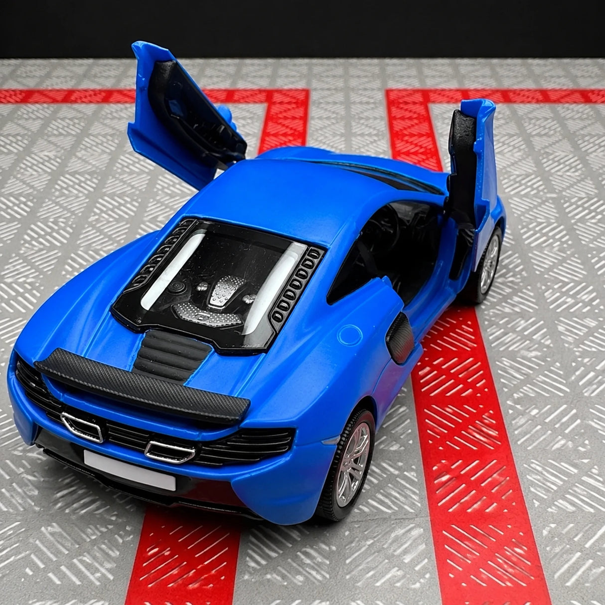 McLaren 2016 650S Matte أزرق 1:36 – نموذج عرض معدني مصبوب