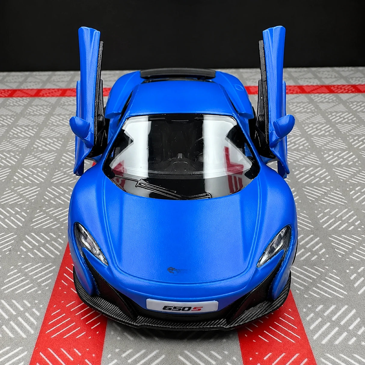 McLaren 2016 650S Matte أزرق 1:36 – نموذج عرض معدني مصبوب