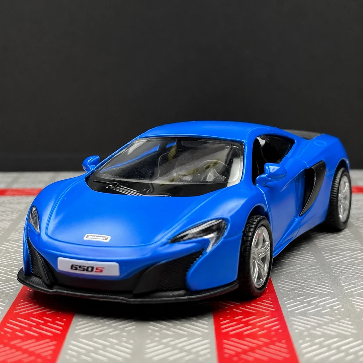 McLaren 2016 650S Matte أزرق 1:36 – نموذج عرض معدني مصبوب