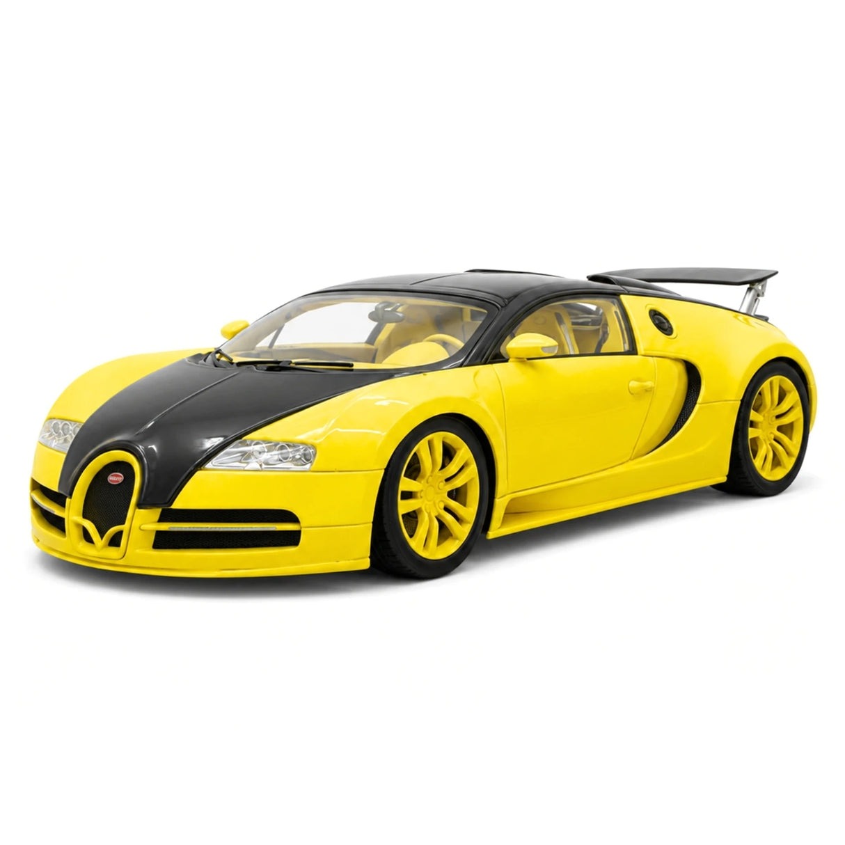 Ultra Unique Bugatti 2005 Veyron Yellow and Black 1:18 – kolekcjonerski model żywicy