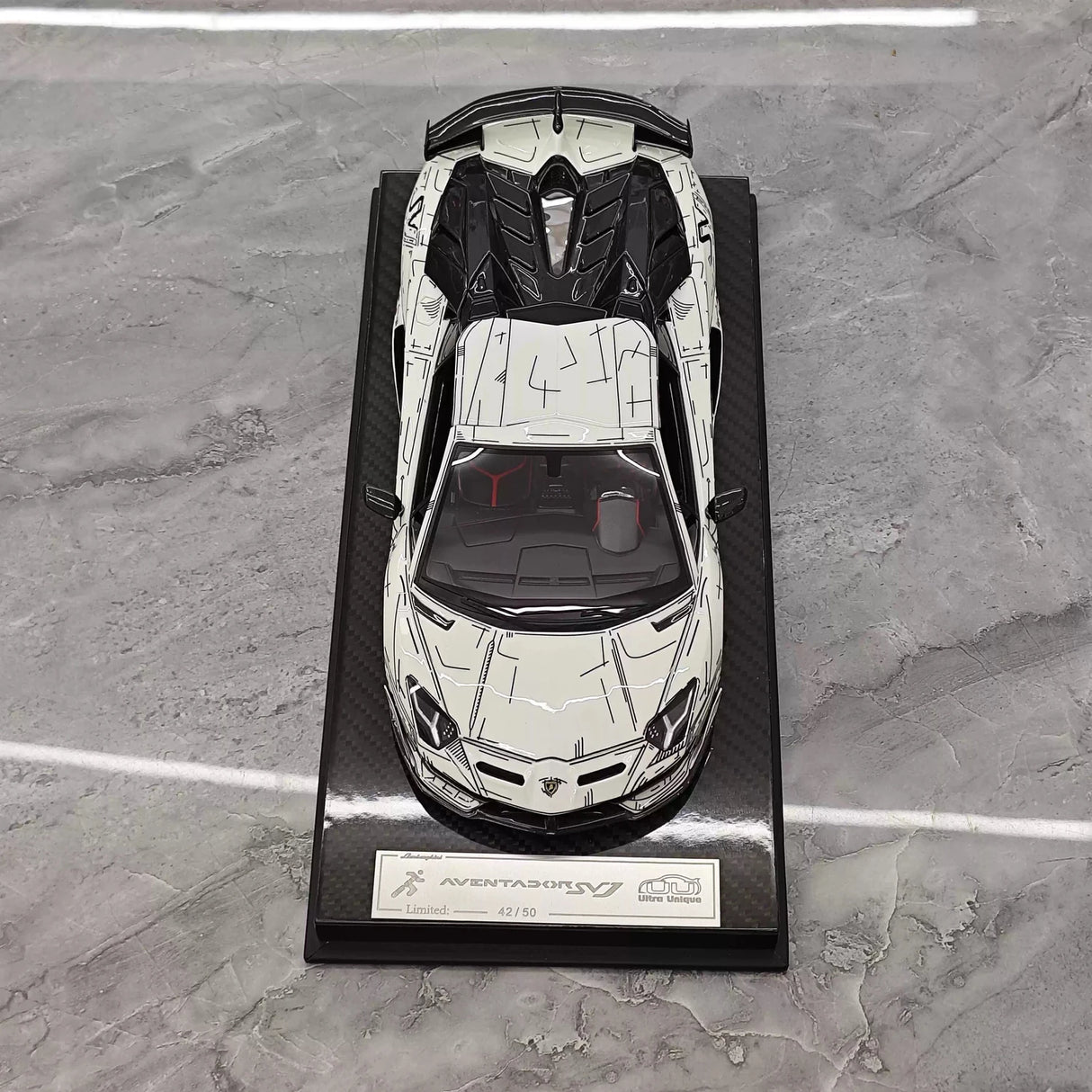 Ultra Unique Lamborghini 2019 Aventador SVJ Sketch 1:18 – Collectible resin Model resin