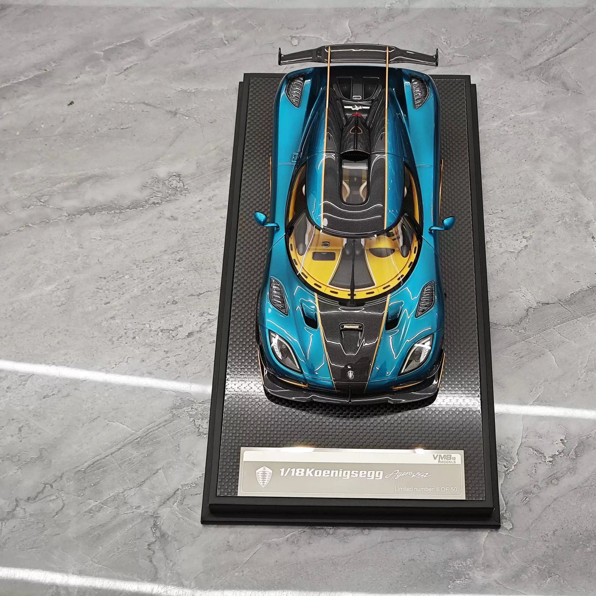 VMB Koenigsegg 2015 Agera RS Blue 1:18 – Collectible Resin Model Resin