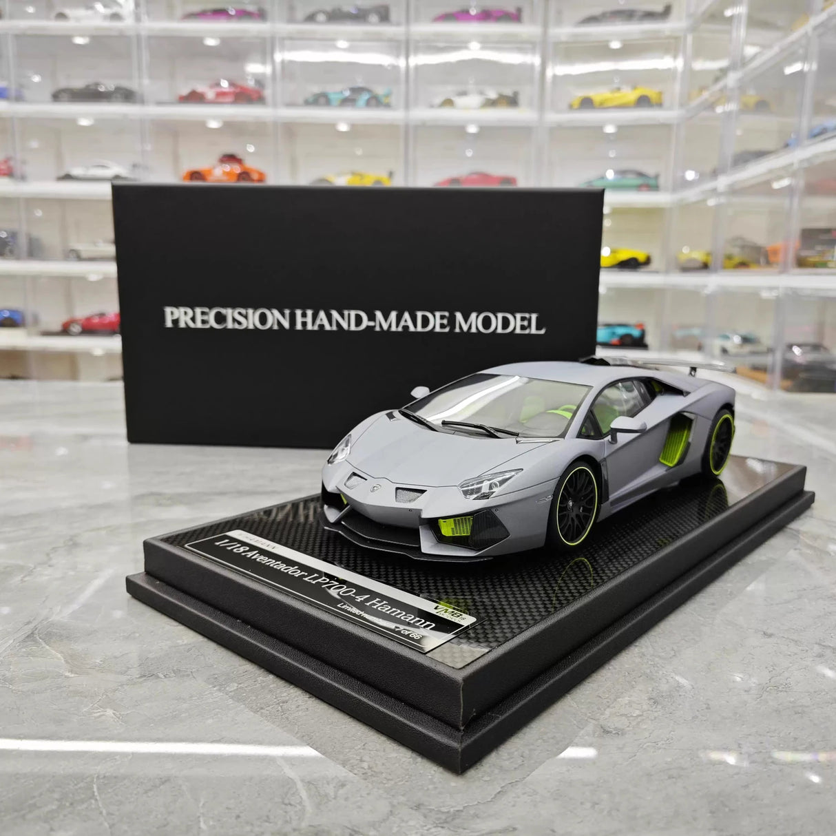 VMB Lamborghini 2012 Aventador LP700-4 Hamann Gray 1:18 – Keräilyhartsimallihartsi