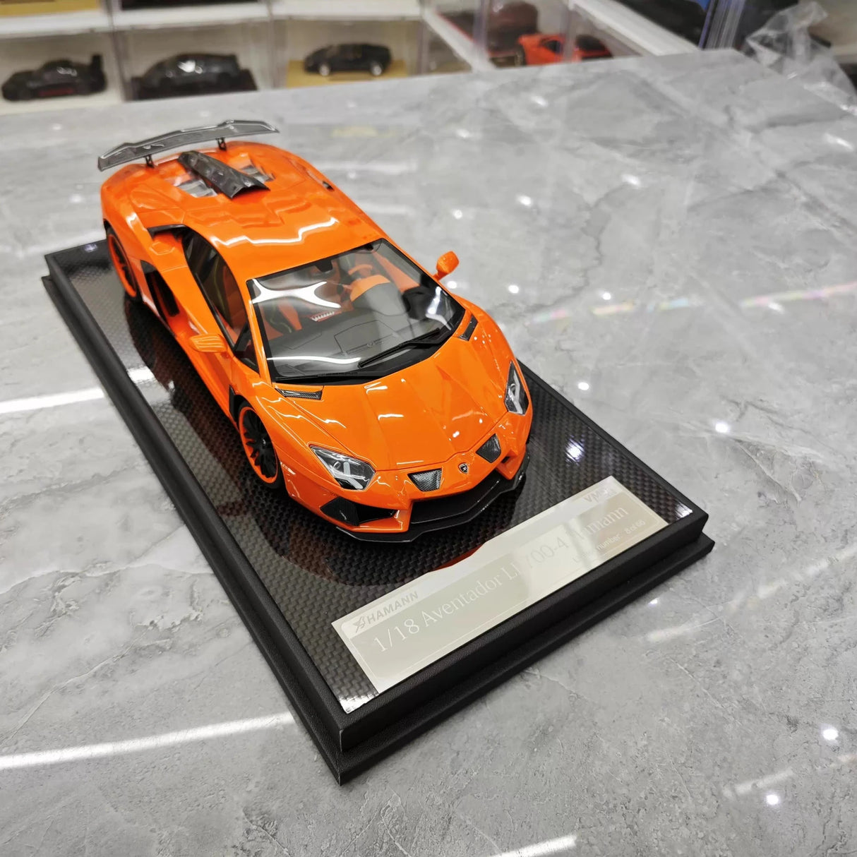 VMB Lamborghini 2012 Aventador LP700-4 Hamann Orange 1:18 – Collectible Resin Model Resin