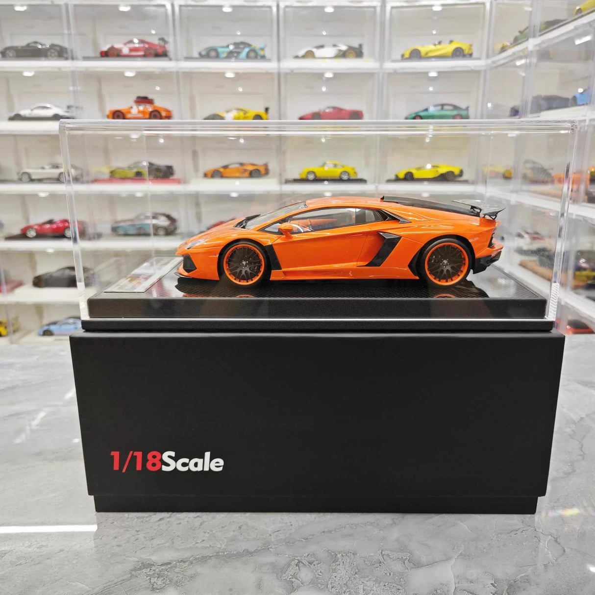 VMB Lamborghini 2012 Aventador LP700-4 Hamann Orange 1:18 – Collectible Resin Model Resin