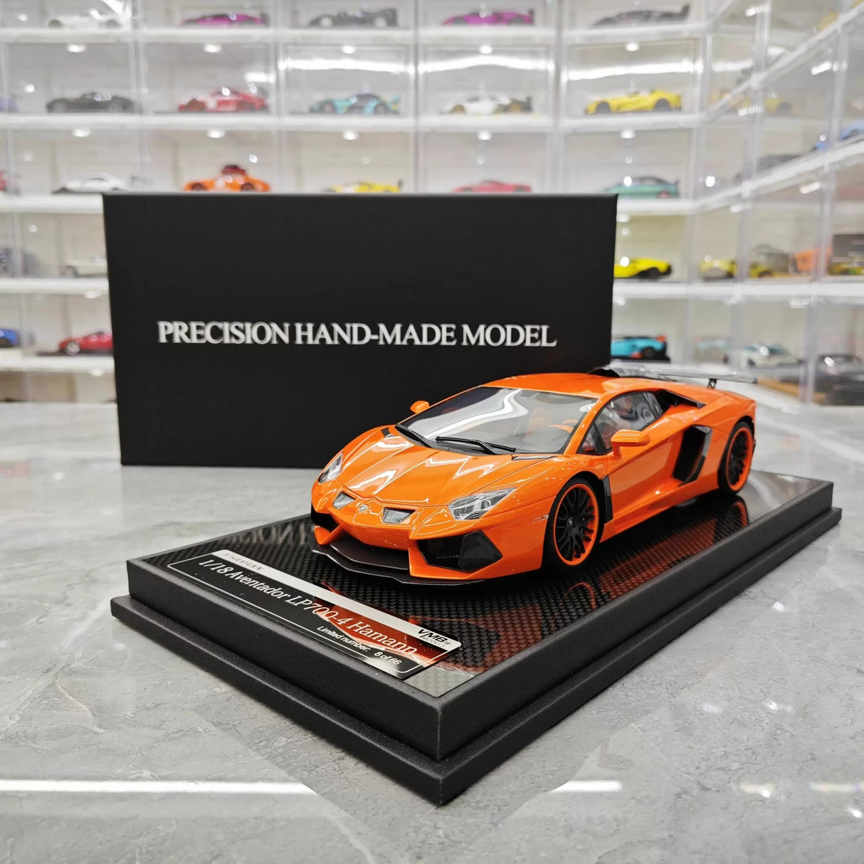 VMB Lamborghini 2012 Aventador LP700-4 Hamann Orange 1:18 – Collectible Resin Model Resin