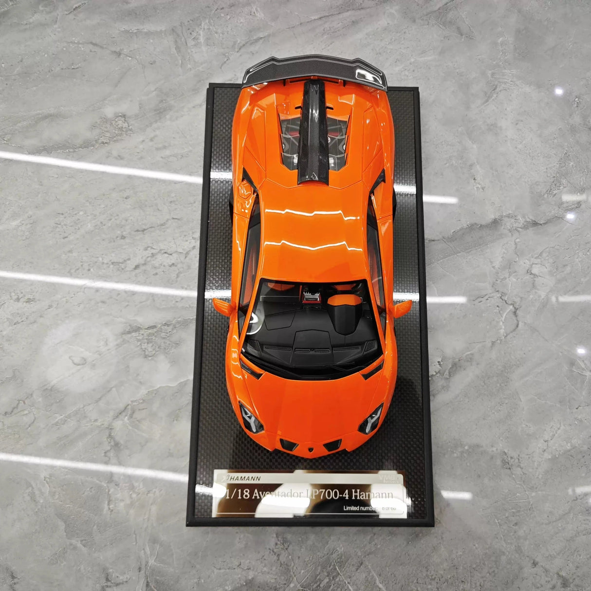 VMB Lamborghini 2012 Aventador LP700-4 Hamann Orange 1:18 – Collectible Resin Model Resin