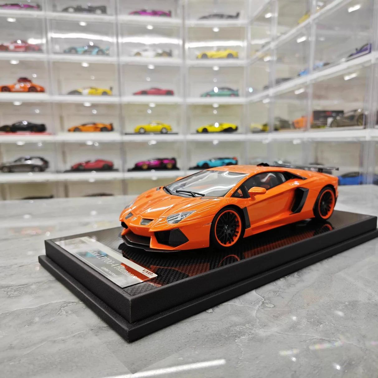 VMB Lamborghini 2012 Aventador LP700-4 Hamann Orange 1:18 – Collectible Resin Model Resin