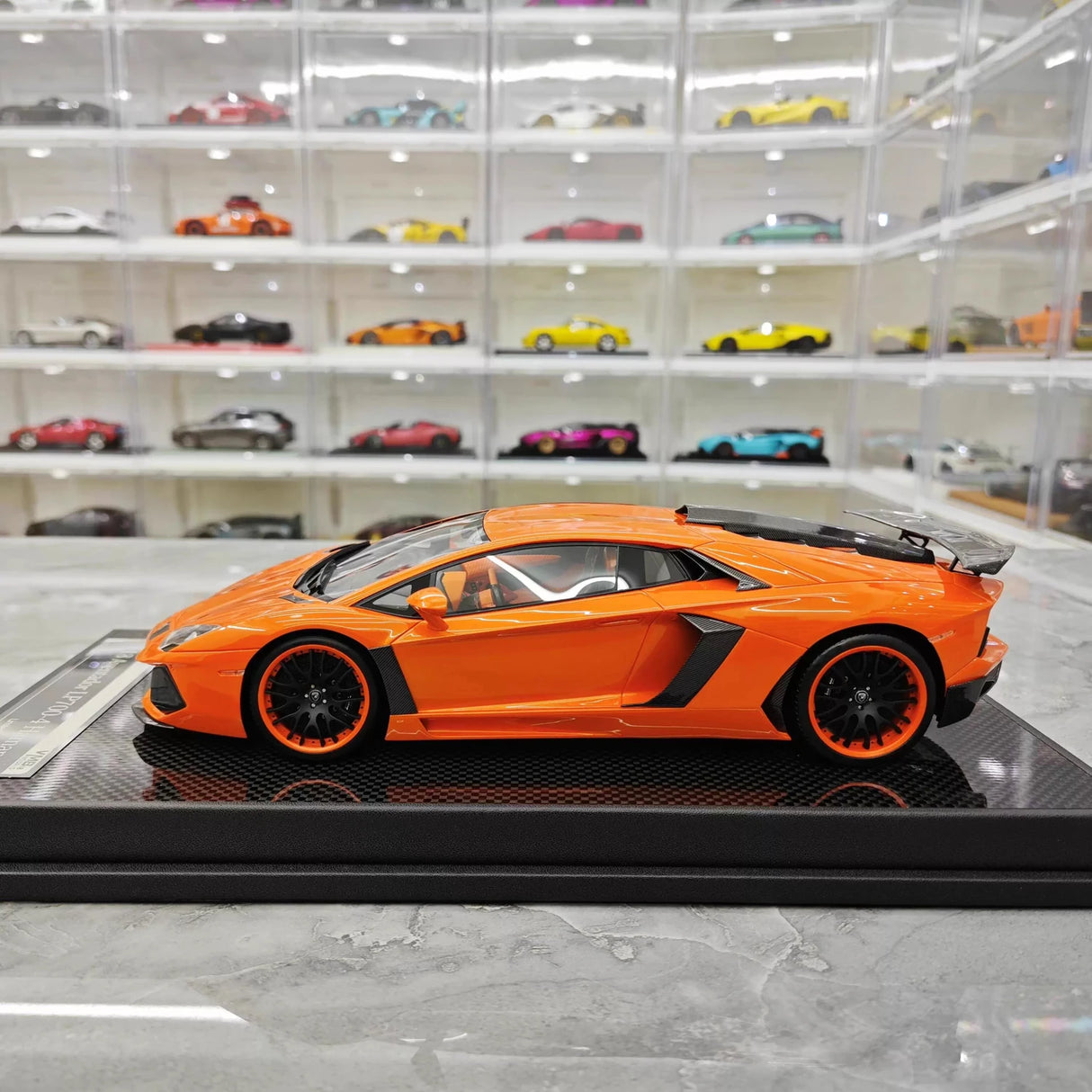 VMB Lamborghini 2012 Aventador LP700-4 Hamann Orange 1:18 – Collectible Resin Model Resin
