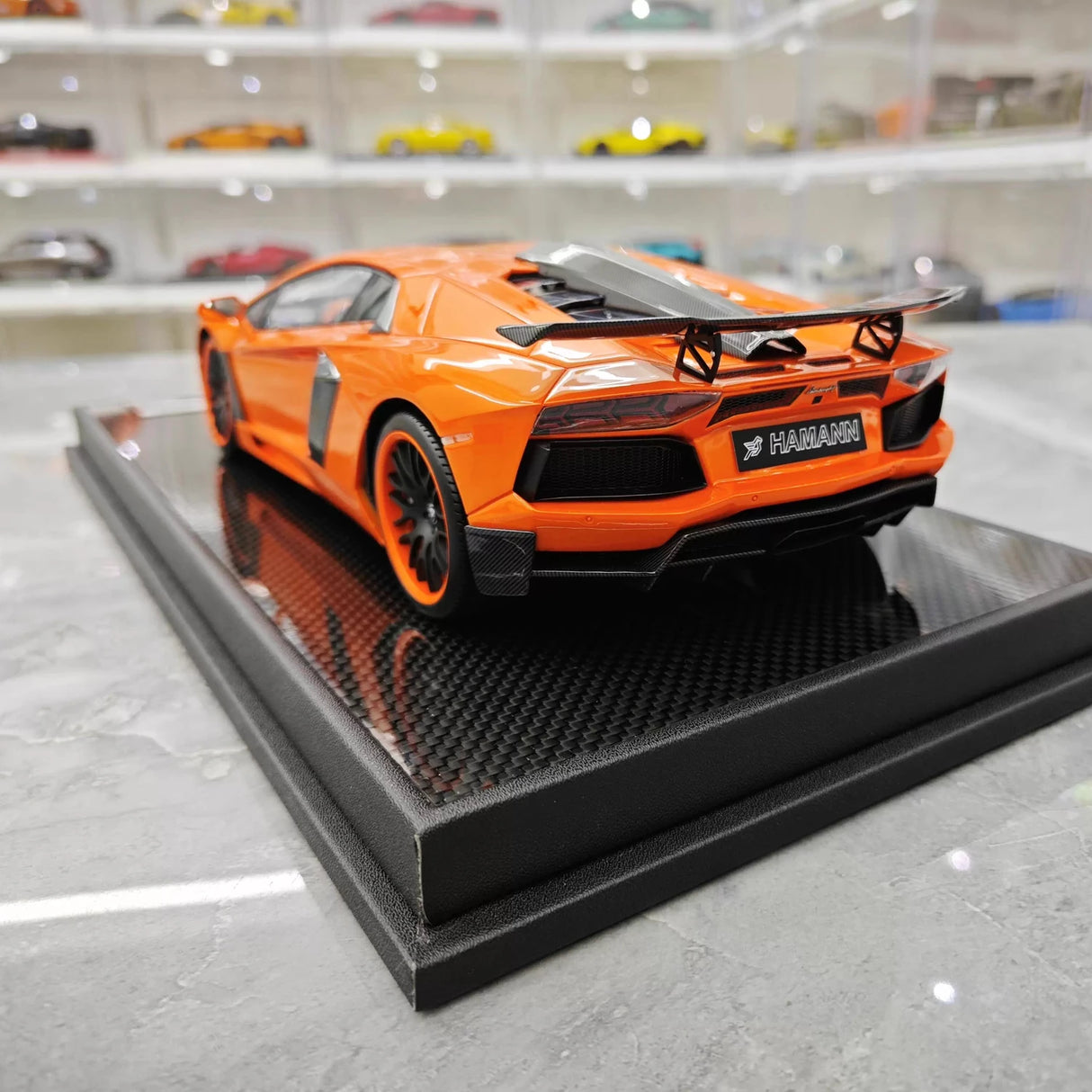 VMB Lamborghini 2012 Aventador LP700-4 Hamann Orange 1:18 – Collectible Resin Model Resin