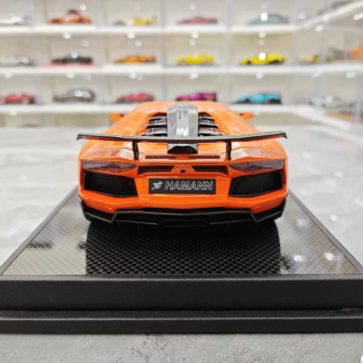 VMB Lamborghini 2012 Aventador LP700-4 Hamann Orange 1:18 – Collectible Resin Model Resin
