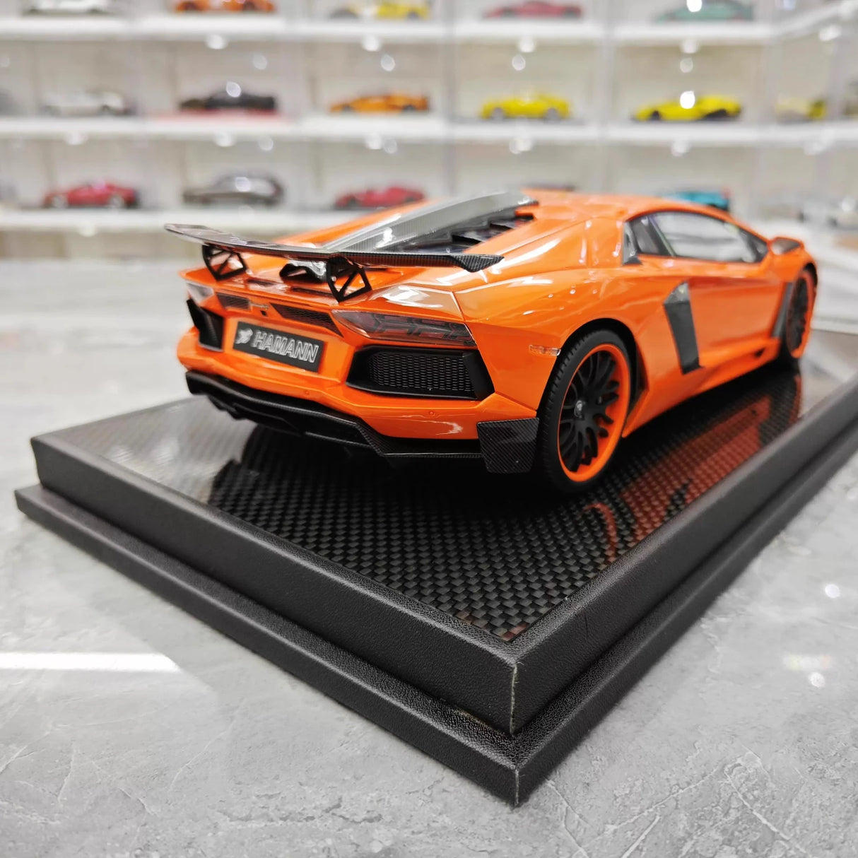 VMB Lamborghini 2012 Aventador LP700-4 Hamann Orange 1:18 – Collectible Resin Model Resin