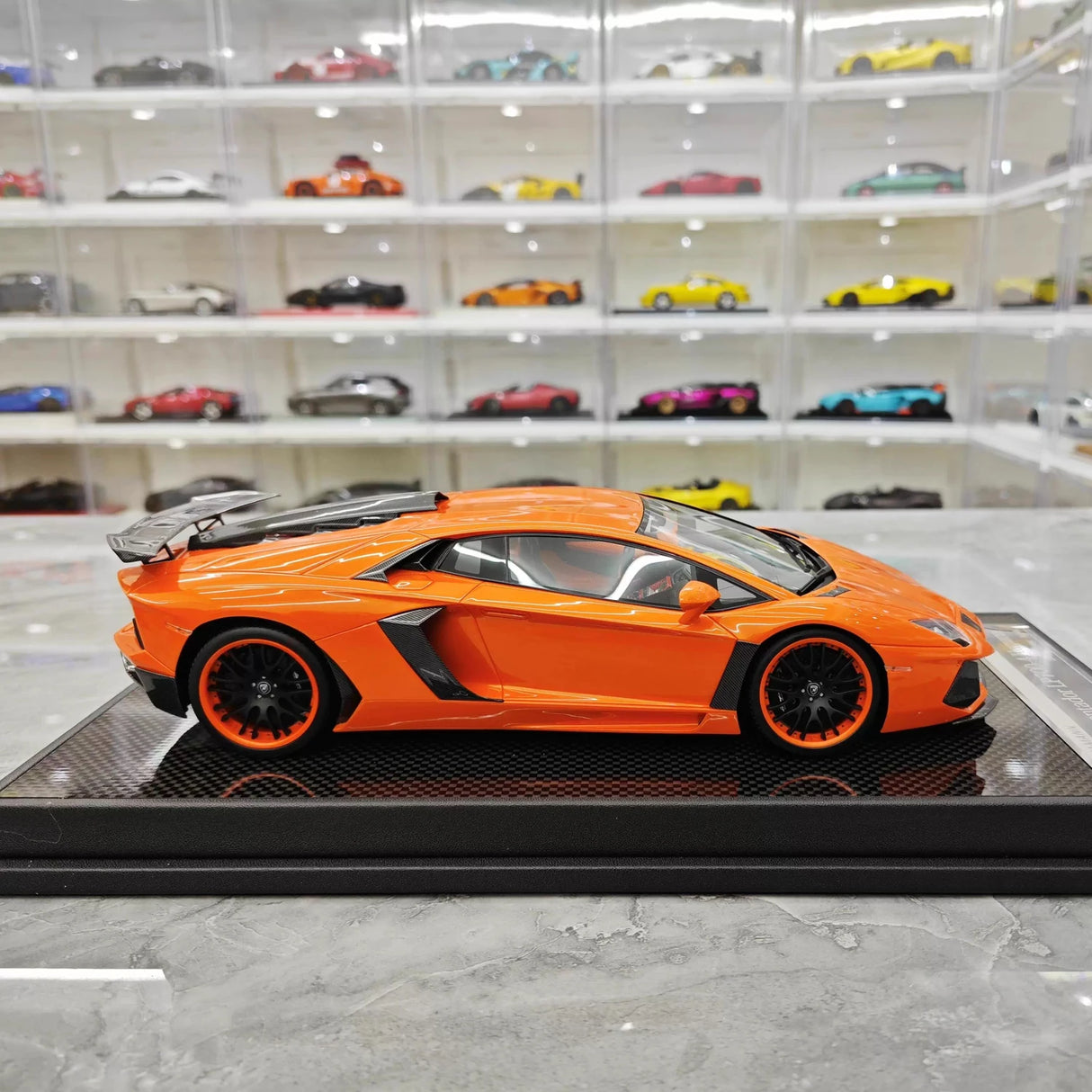 VMB Lamborghini 2012 Aventador LP700-4 Hamann Orange 1:18 – Collectible Resin Model Resin