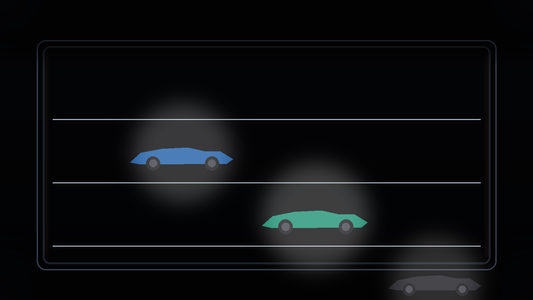 Premium 1:18 JDM collector model cars displayed in a modern glass cabinet with warm LED lighting (buying guide cover)