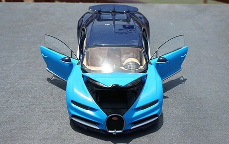 [OEM] 1:18 Bugatti 2016 Chiron Blue Model Car Die-Cast