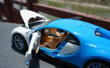 [OEM] 1:18 Bugatti 2016 Chiron White & Blue Model Car Die-Cast