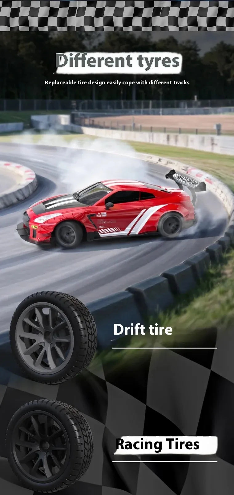 1:20 Scale Nissan GT-R Style RC Drift Car RC Car