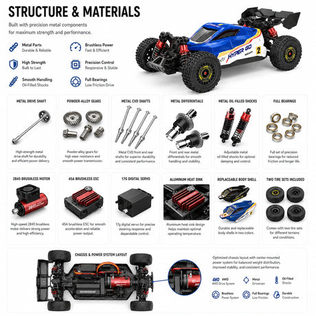 MJX 16213 1:16 RC عربة 4WD RTR RC بدون فرش للطرق الوعرة RC سيارة