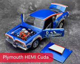[OEM] 1:18 Plymouth 1970 Hemi Cuda Blue Die-Cast