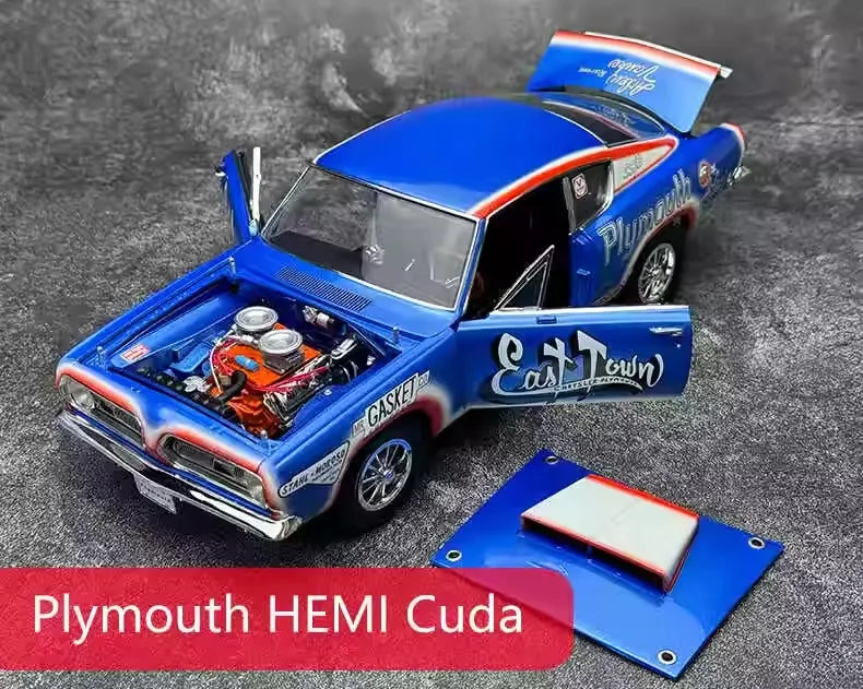 [OEM] 1:18 Plymouth 1970 Hemi Cuda Blue Die-Cast