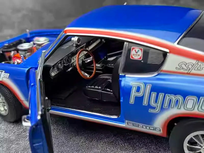 [OEM] 1:18 Plymouth 1970 Hemi Cuda Blue Die-Cast