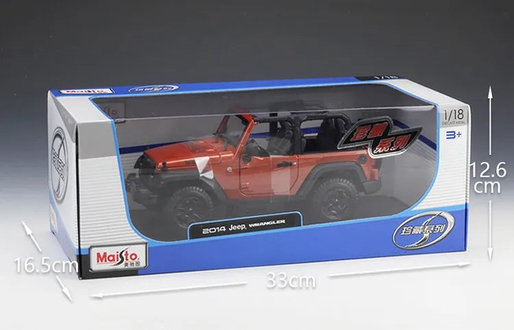 1:18 Jeep 2004 Wrangler Sahara Die Cast Model Car