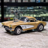 [ACME] 1:18 Chevrolet 1961 Corvette Gasser ゴールド モデルカー Die-Cast
