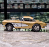 [ACME] 1:18 Chevrolet 1961 Corvette Gasser ゴールド モデルカー Die-Cast