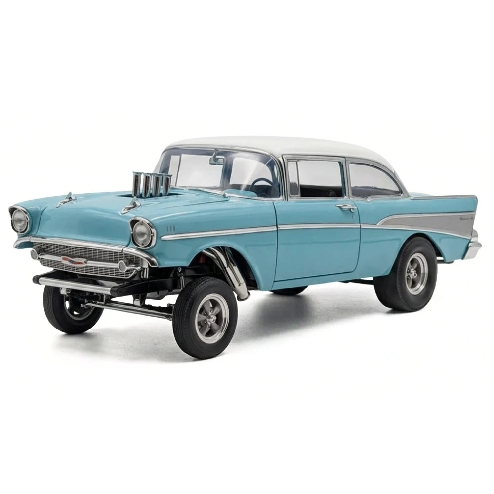[ACME] 1:18 Chevrolet 1957 Bel Air Gasser Blue Model Car Die-Cast