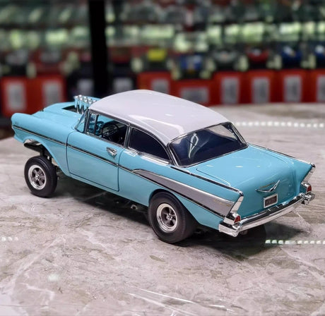 [ACME] 1:18 Chevrolet 1957 Bel Air Gasser Blue Model Car Die-Cast
